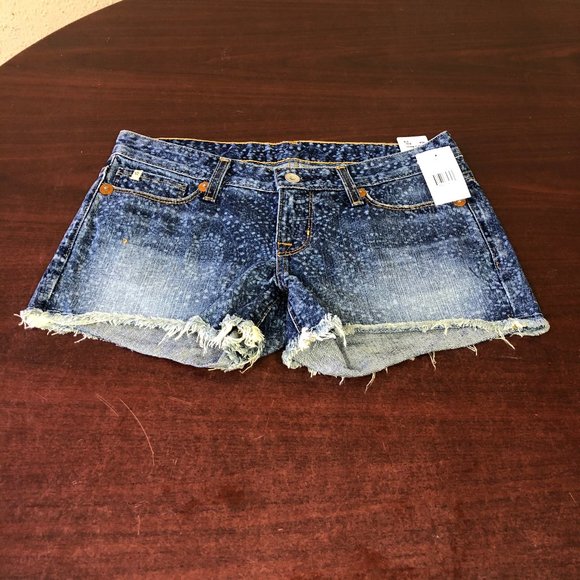 Big Star Denim - Big Star Women's Blue Distressed Denim Boyfriend Shorts
